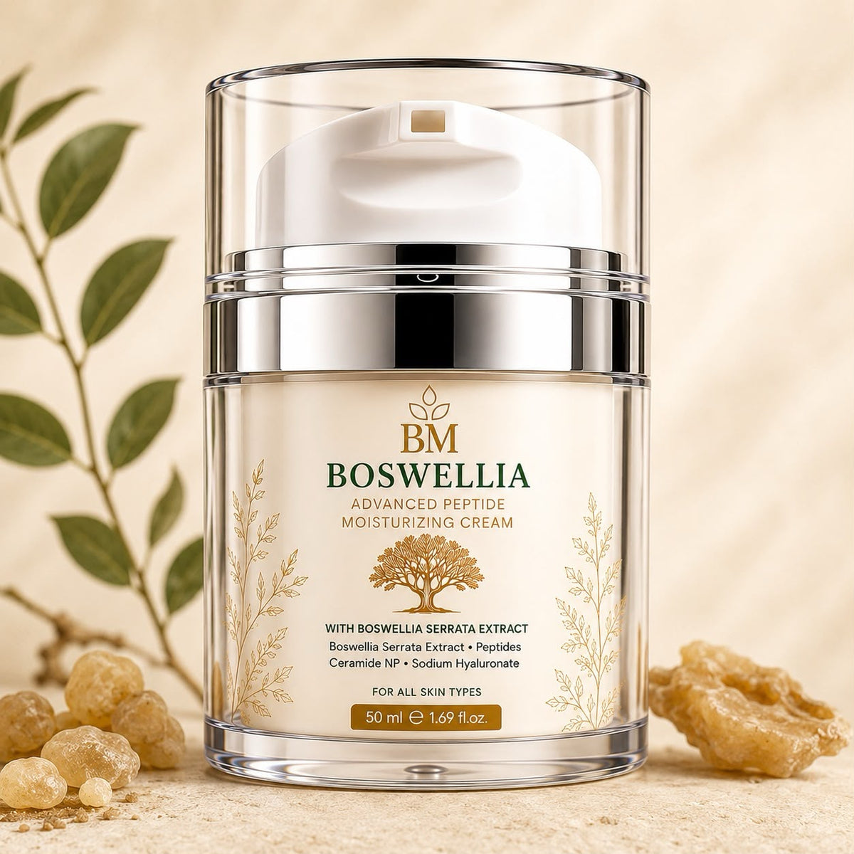 BM Boswellia Advanced Peptide Moisturizing Cream – 50 ml