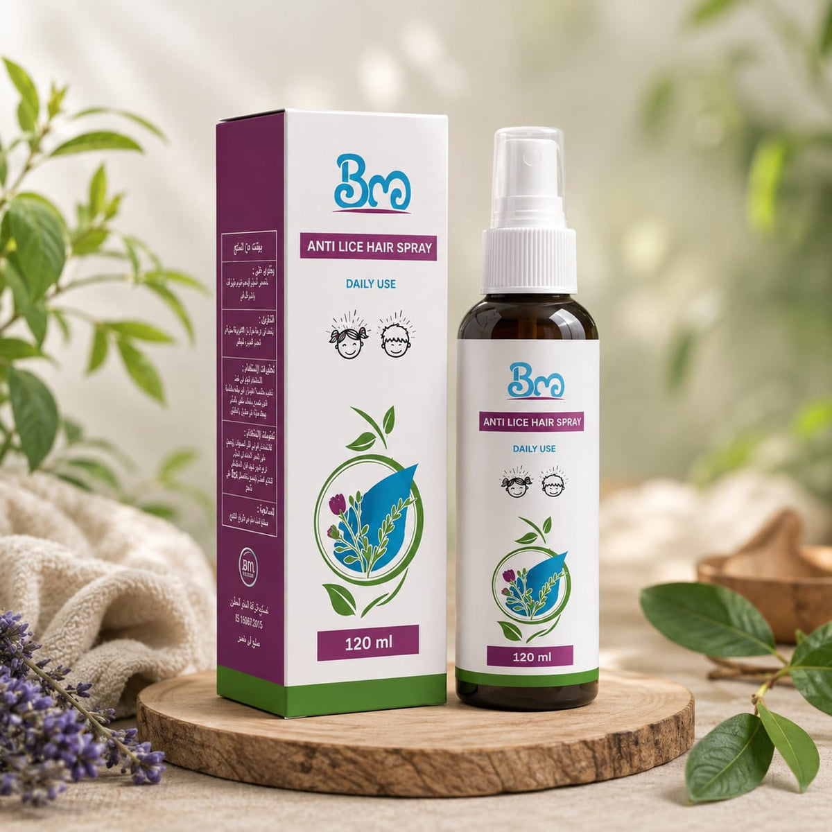 BM Confident Anti-Lice Hair Spray – 120 ml